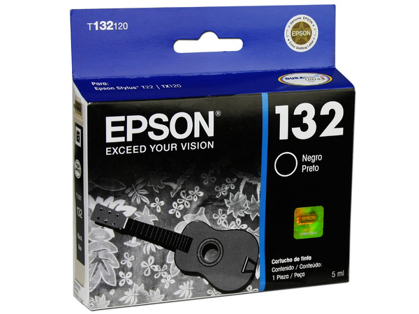Cartucho de Tinta Epson 132 Negro, Modelo: T132120