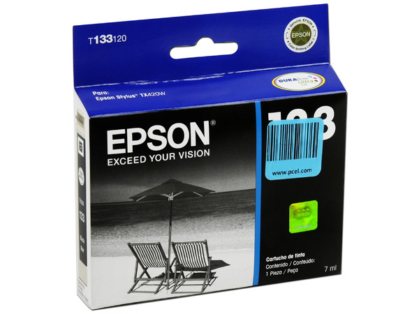 Cartucho de Tinta Epson 133 Negro, Modelo: T133120.