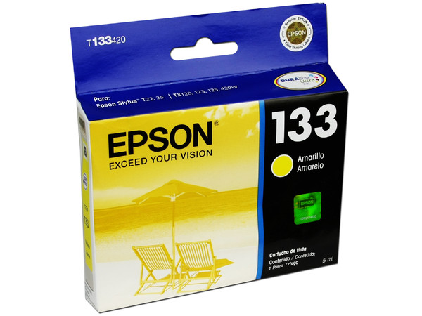 Cartucho de Tinta Epson 133 Amarillo Modelo: T133420.