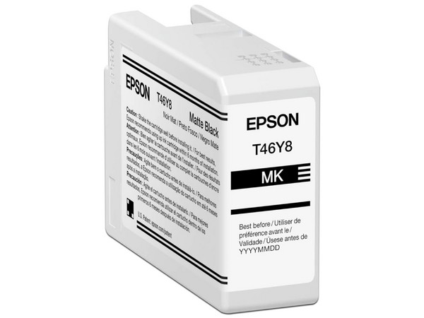 Cartucho de Tinta Epson UltraChrome Pro10 T46Y, Negro Mate, Modelo: T46Y800.