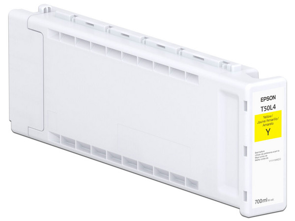 Cartucho de Tinta Epson T50L UltraChrome XD3 de 700ml, Color Amarillo.