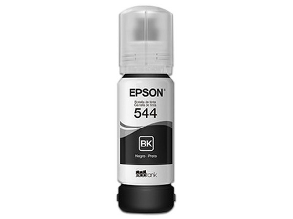 Botella de Tinta Epson 544, Negro, Modelo: T544120-2P. Paquete con 2 piezas