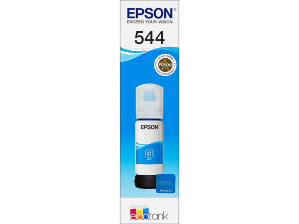 Botella de Tinta Epson, Cian 544, Modelo: T544220-AL.