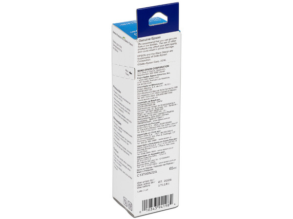 Botella de Tinta Epson, Cian 544, Modelo: T544220-AL.