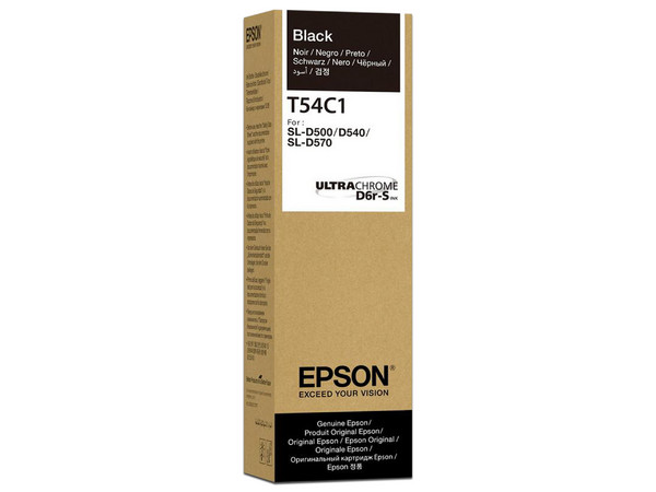 Botella de Tinta Epson T54C120, Negro, para SureLab D570, 70 ml.