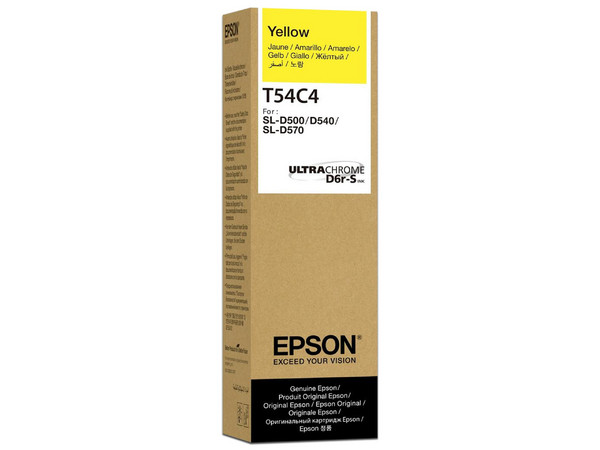 Botella de Tinta Epson T54C420, Amarillo, para SureLab D570, 70 ml.