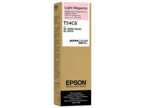 Botella de Tinta Epson T54C720, Magenta Claro, para SureLab D570, 70 ml.
