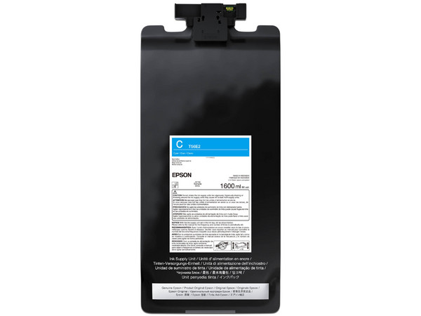 Tinta Epson T56E220, UltraChrome PRO 12, 1.6L, Diseño-Gráficos, Cian