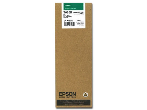 Cartucho Epson Verde UltraChrome HDR, Modelo: T636B
