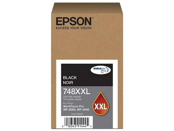 Cartucho de Tinta Epson Negro, Modelo: T748XXL.