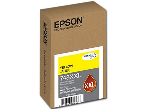 Cartucho de tinta Epson DURABrite Ultra Ink, Amarillo, Modelo: T748XXL420.