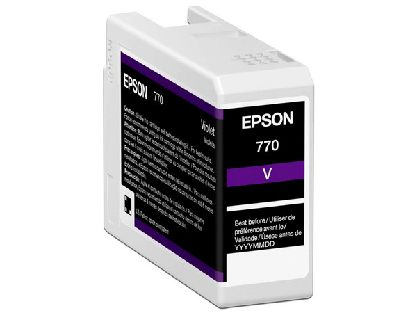 Cartucho de Tinta Epson UltraChrome T770, Violeta, Modelo: T770020.