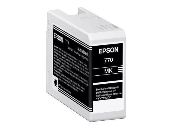 Cartucho de Tinta Epson UltraChrome T770, Negro, Modelo: T770120.