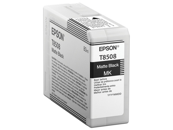 Cartucho de Tinta Epson SC-P800 Negro Mate de 80ml con tinta densa