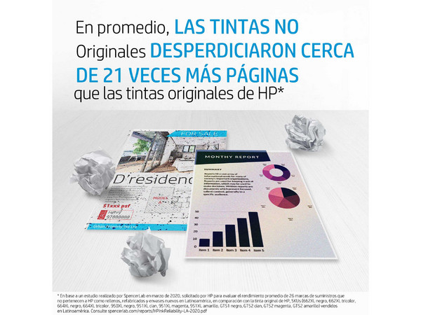 Botella de tinta original HP GT53, Color Negro (1VV22AL).