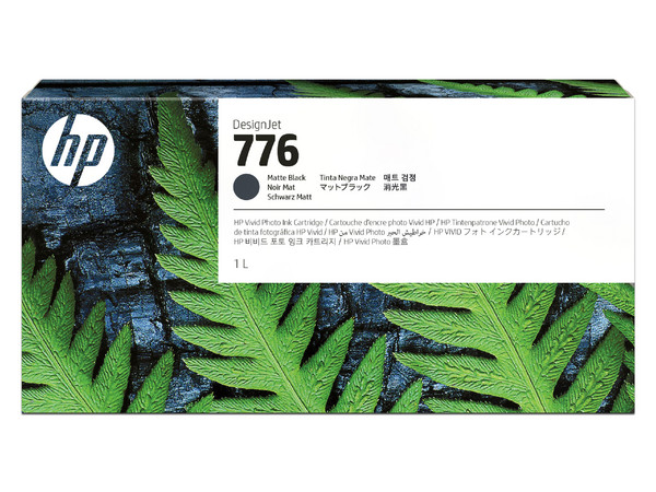 Cartucho de Tinta HP LF 776, 1L(1XB12A). Color Negro Mate.