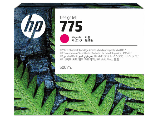 Cartucho de tinta HP LF 775, Color Magenta Original.