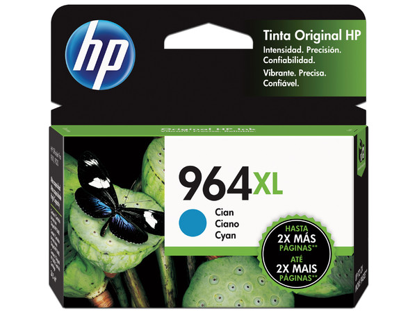 Cartucho de Tinta HP 964XL Cian, Modelo: 3JA54AL.