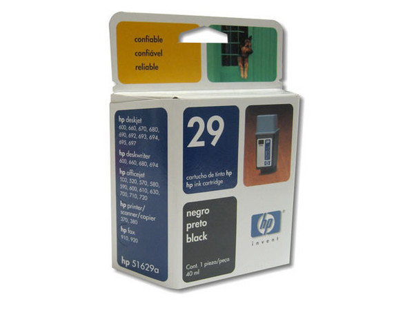 TINTA HP NEGRO LARGE DESK JET Modelo: 51629AL