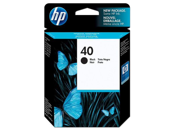 Cartucho de Tinta HP 40 Negro, Modelo: 51640A.