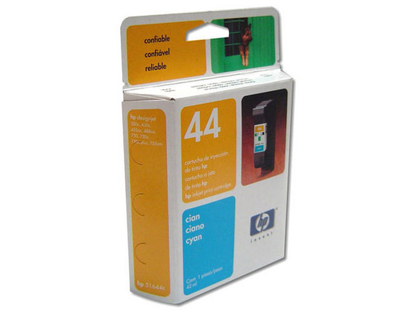 Cartucho de Tinta HP 44 Cian, Modelo: 51644CL.