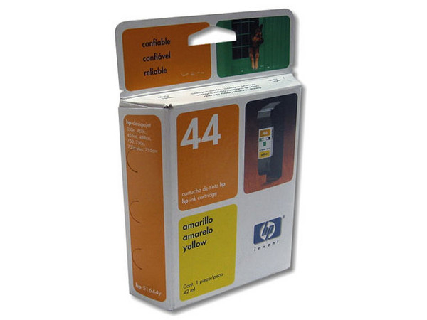 TINTA HP AMARILLO DESINGJET 75 Modelo: 51644YL