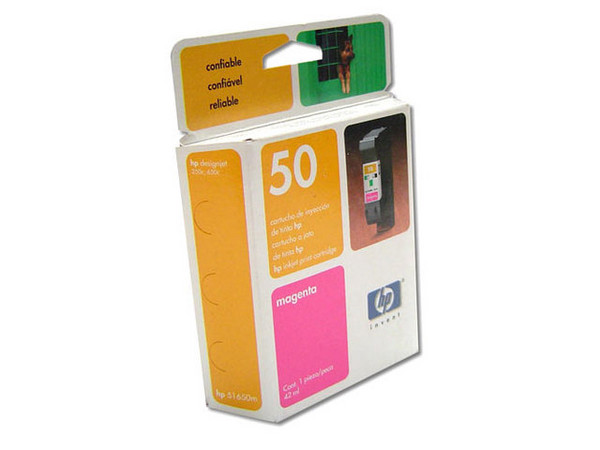 TINTA HP MAGENTA DESINGJET 350 Modelo: 51650ML
