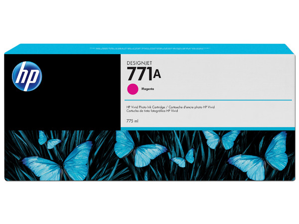 Cartucho de Tinta HP 771A Magenta Claro, Modelo: B6Y17A, 775 ml.