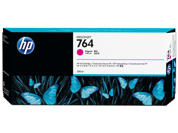 Cartucho de Tinta HP 764 Magenta, Modelo: C1Q14A, 300 ml.