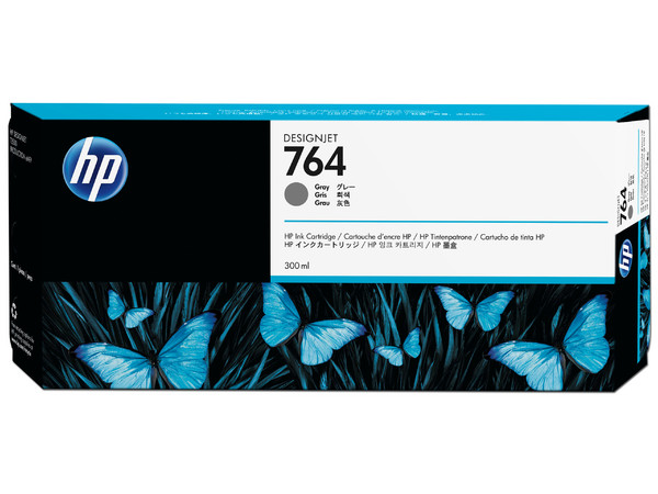 Cartucho de tinta HP 764, Color Gris, Modelo: C1Q18A.