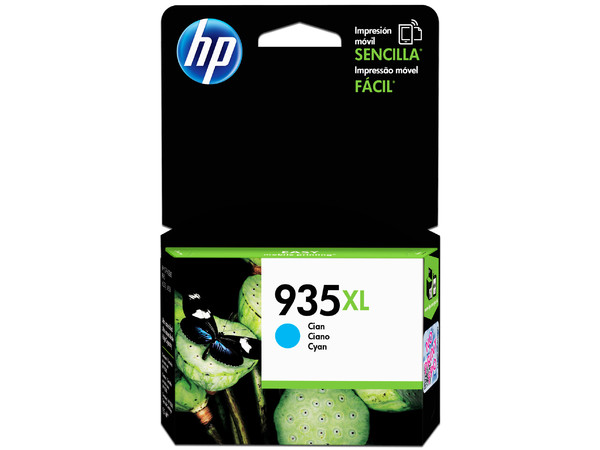 Cartucho de tinta HP 935XL Cian Original (C2P24AL).