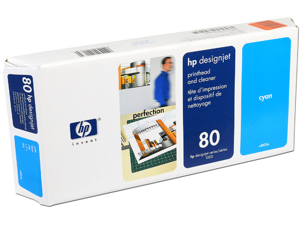 TINTA HP CYAN 80 PRINTHEAD DES Modelo: C4821A