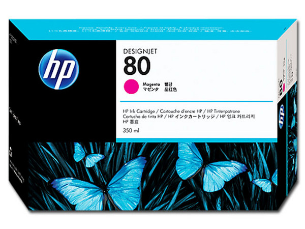 Cartucho de Tinta DesignJet HP 80 Magenta, Modelo: C4847A.