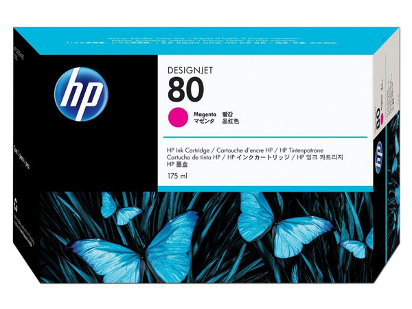 Cartucho de Tinta HP 80 Magenta, Modelo: C4874A.