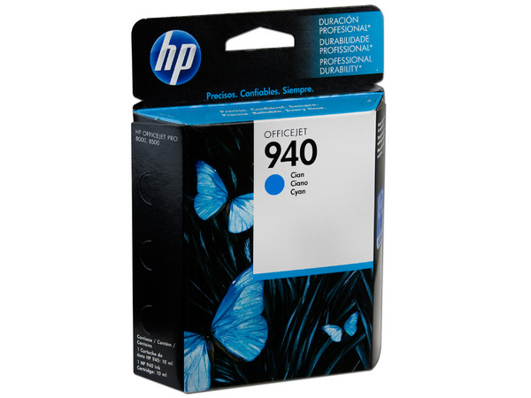Cartucho de tinta HP 940 Cian Original (C4903AL).