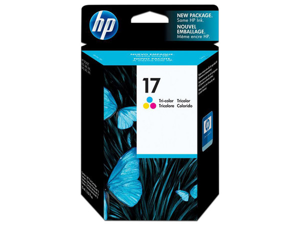 Cartucho de tinta HP 17 Tricolor Original (C6625A).