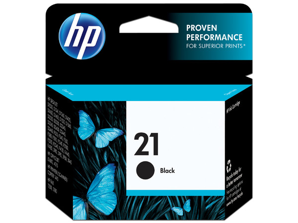 Cartucho de tinta HP 21 negra Original (C9351AL).