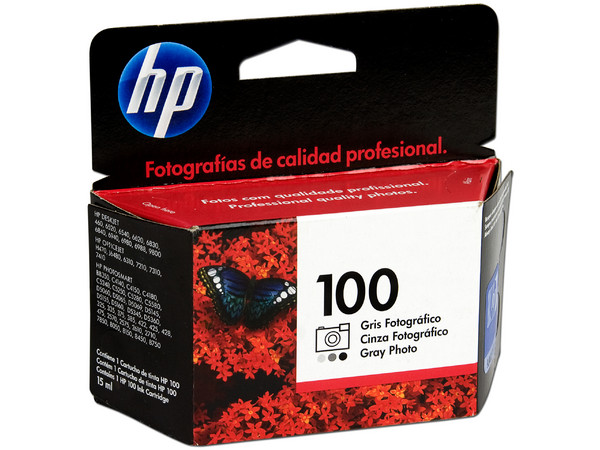 Cartucho HP 100 Gris Fotográfico, Modelo: C9368AL