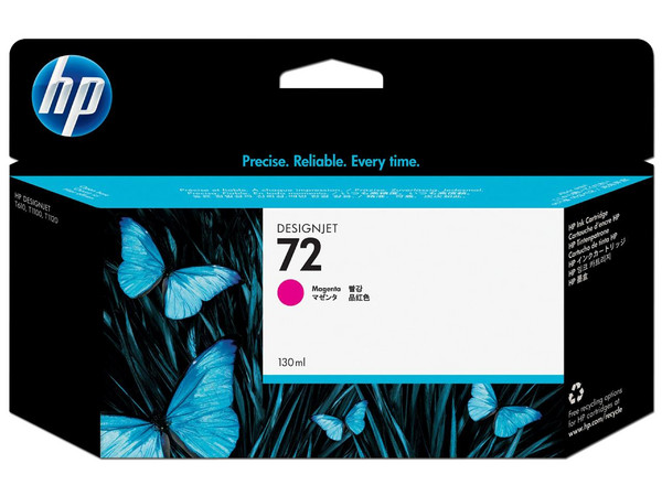Cartucho de Tinta HP 72 Magenta 130ml, Modelo: C9372A.