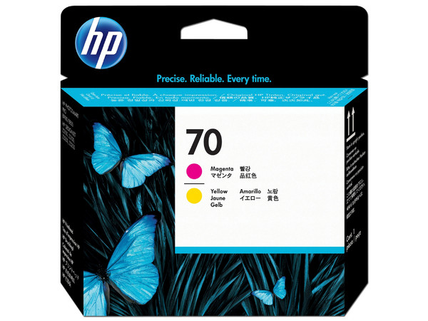Cabezal de Impresión HP 70 Magenta - Amarillo, Modelo: C9406A.