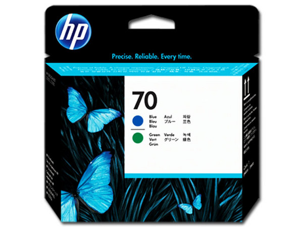 Cabezal de Impresión HP 70 Azul-Verde, Modelo: C9408A.