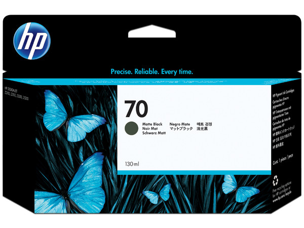 Cartucho de Tinta HP 70 Negro Mate, Modelo: C9448A.