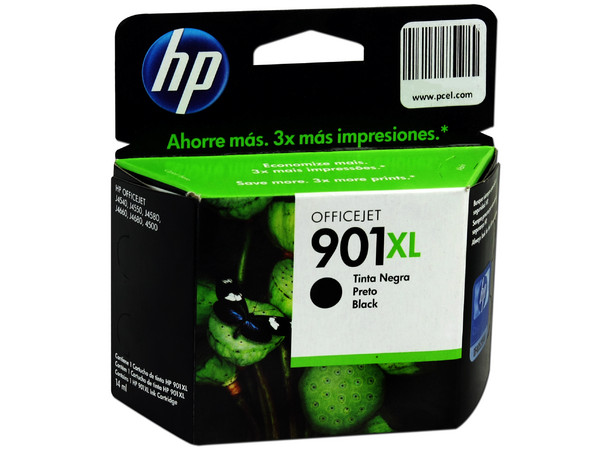Cartucho de tinta HP 901XL negra Original (CC654AL).