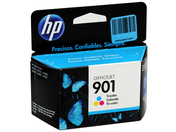 Cartucho de tinta HP 901 Tricolor Original (CC656AL).