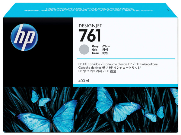 Cartucho HP 761 Gris de 400 ml, Modelo: CM995A.