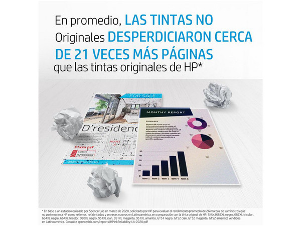 Cartucho de tinta HP 951 Magenta Original (CN051AL).