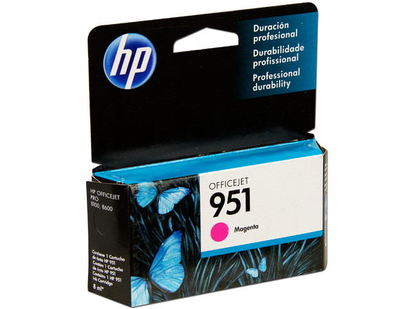 Cartucho de tinta HP 951 Magenta Original (CN051AL).
