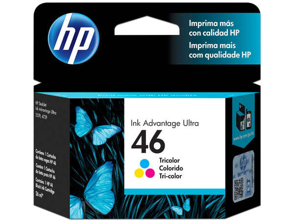 Cartucho de tinta HP 46 tricolor Original (CZ638AL).
