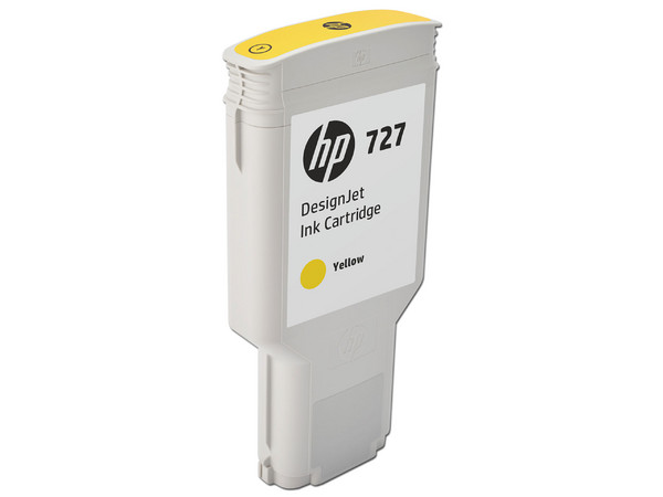 Cartucho de tinta HP 727, Amarillo, Modelo: F9J78A.
