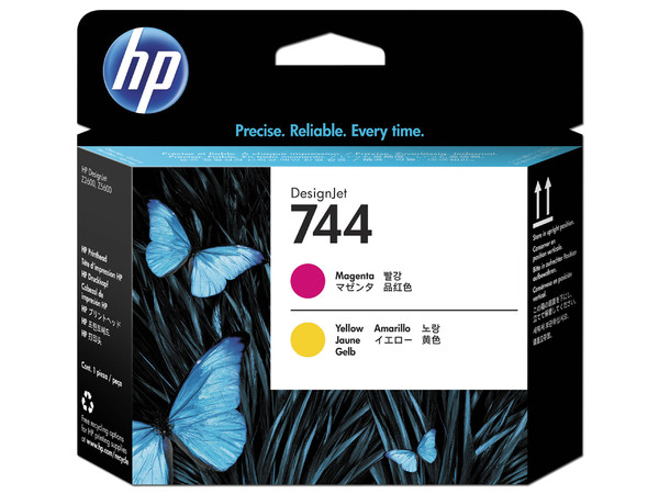 Cabezal de Impresión HP 744 Magenta - Amarillo, Modelo: F9J87A